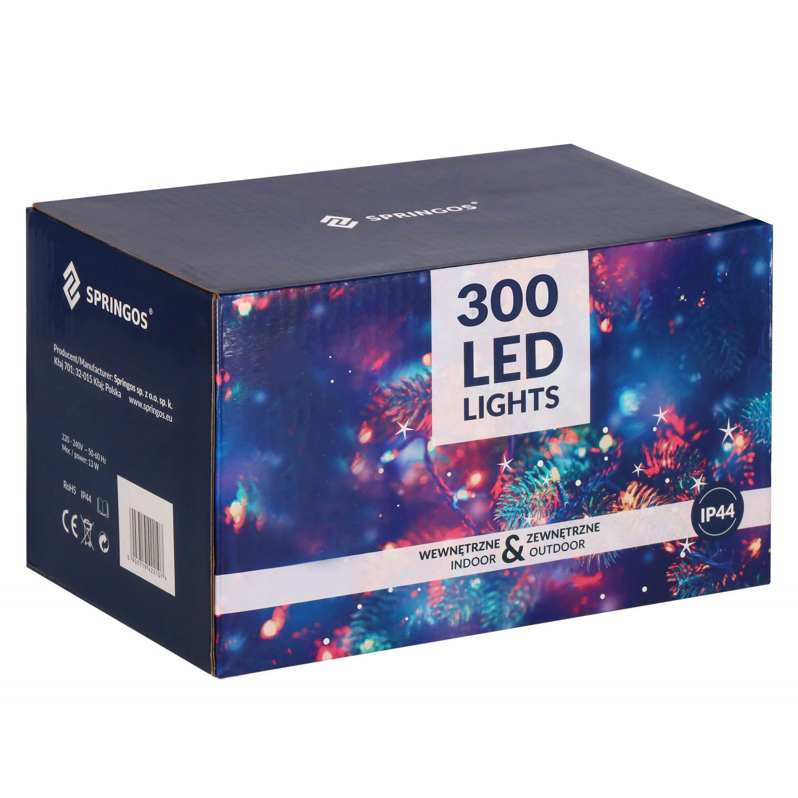 Springos set božićnih lampica, 300 LED,19,5 m , plava