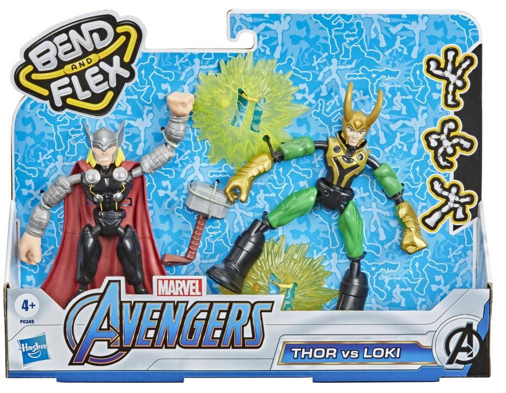Bend and Flex Thor i Loki Marvel