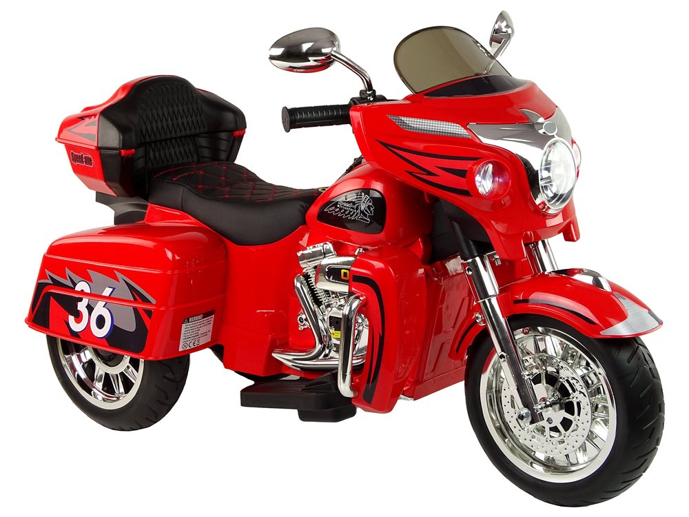 Goldwing Red – dječji električni motocikl, crveni