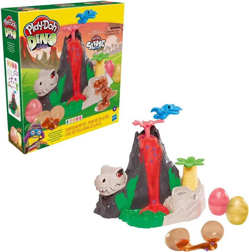Play-Doh Slime Dino Crew Otok Lava Bones Vulkan set za igru s HydroGlitz jajima