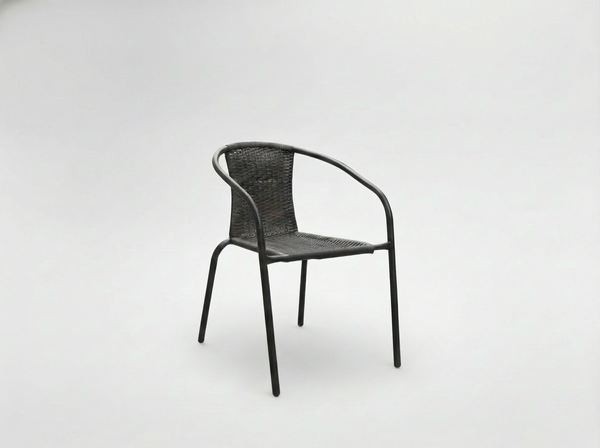 Vrtna stolica od poliratana tamno smeđa 52 x 60cm 