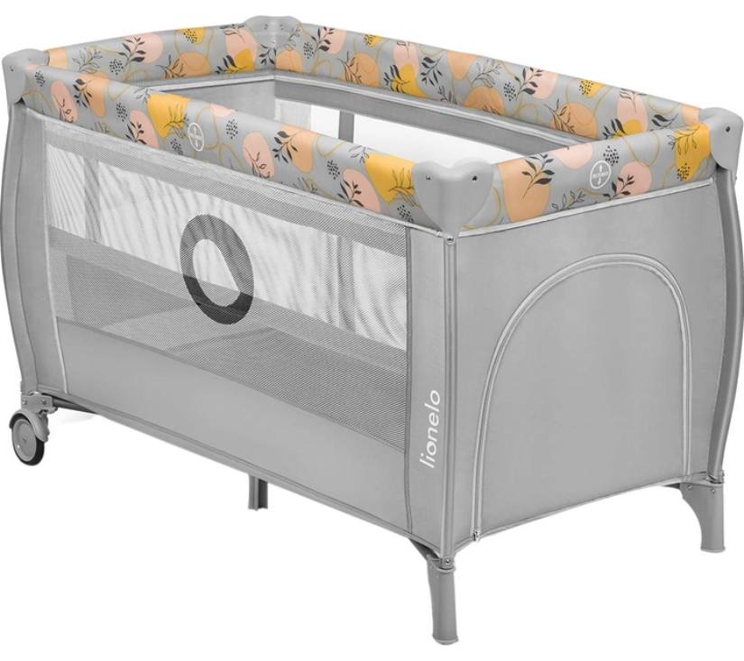 Lionelo Stefi Plus putni krevetić pink žuti 125x65 cm