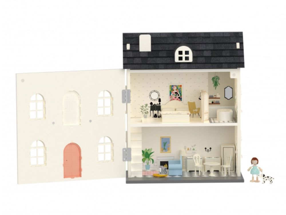 Drvena kućica za igru Vintage ​​(za lutke)