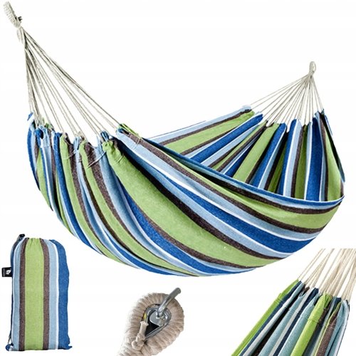 Vrtna viseća mreža ljuljačka 80 x 200 cm s navlakom