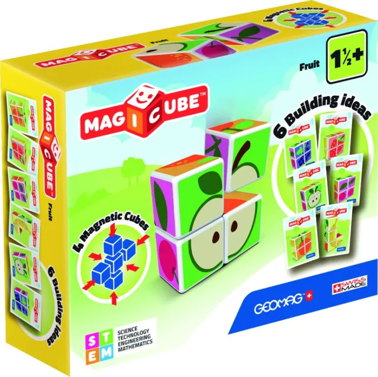 Geomag Magicube voće + kartice, 7 kom