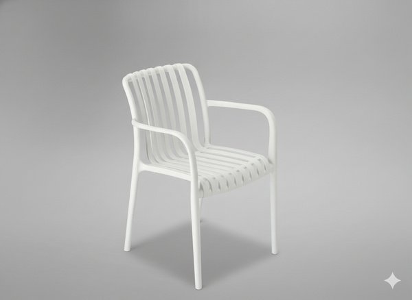 Vrtna stolica – bijela boja