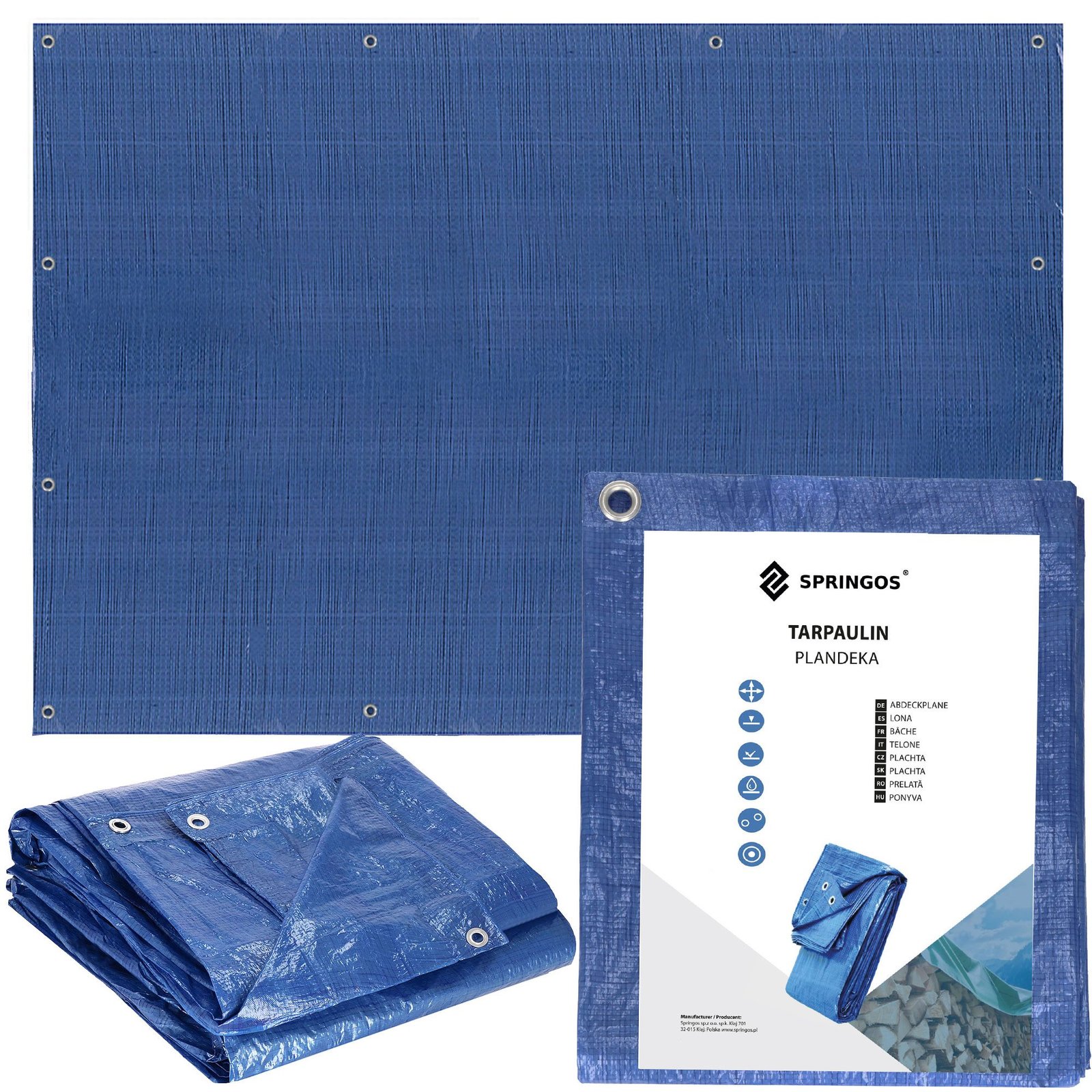 Cerada 3 x 5 m plava