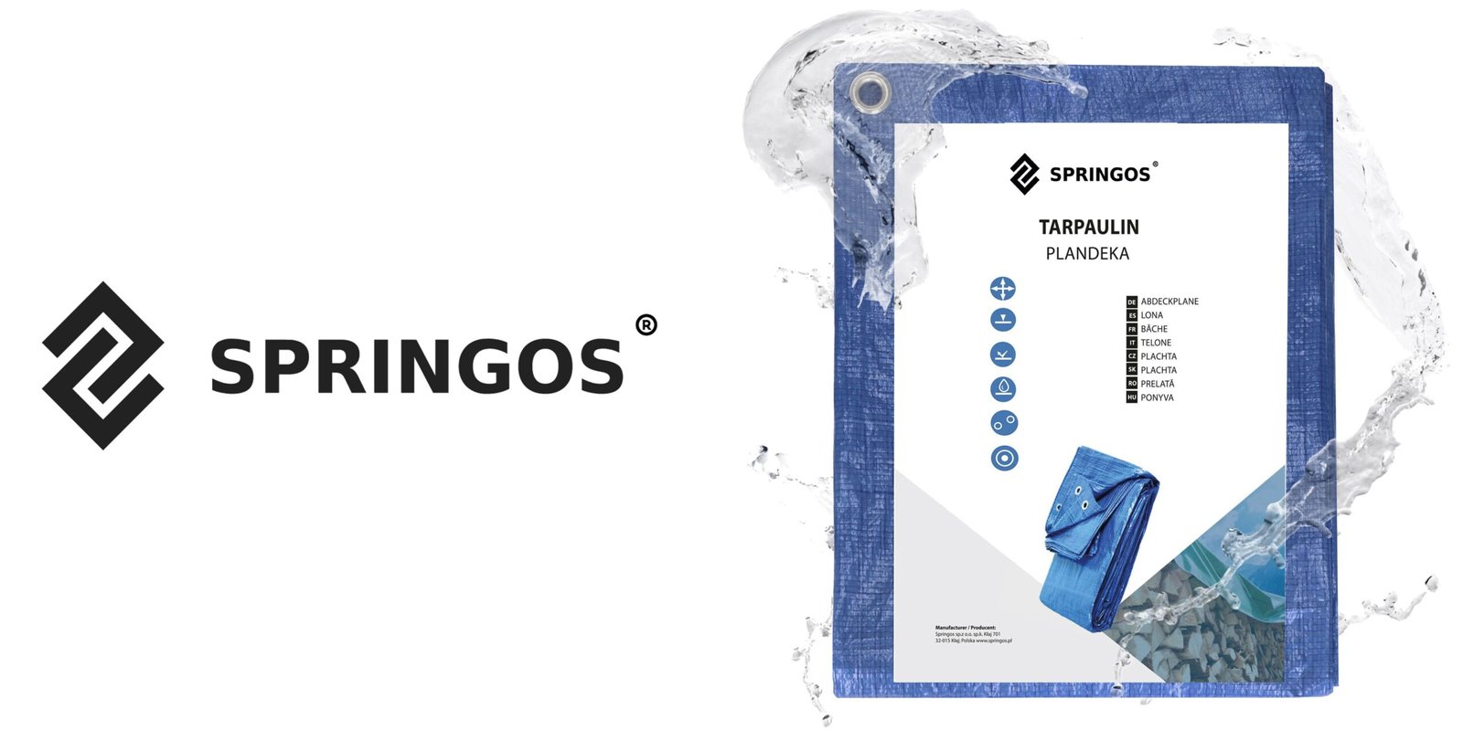 Cerada 3 x 3 m plava