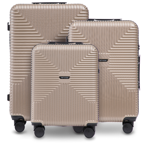 Wings set od 3 kofera PC ECO, champagne boje