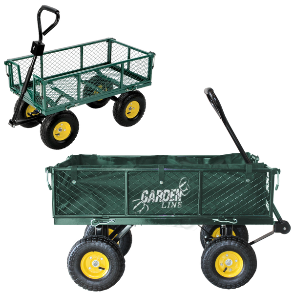 Dvofunkcionalna vrtna kolica, zelene boje