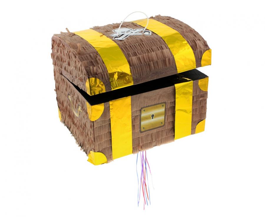 Rođendanska pinjata - piratska kutija 30x25x34 cm