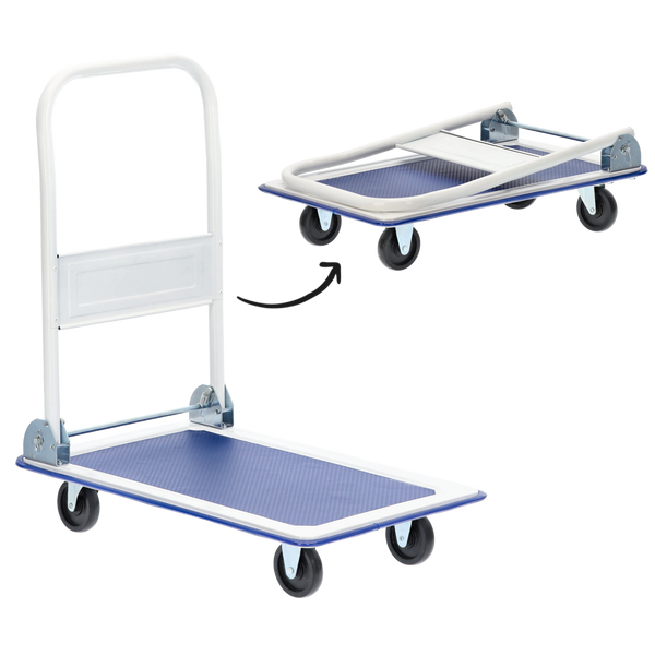 Transportna kolica s platformom 73 × 47 × 83 cm – nosivost 150 kg