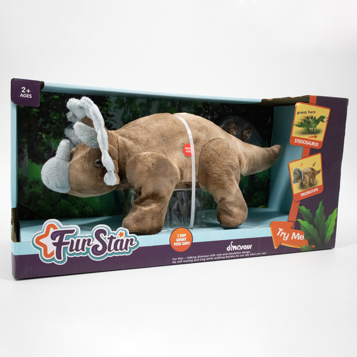 Plišani dinosaur s funkcijom reprodukcije zvuka