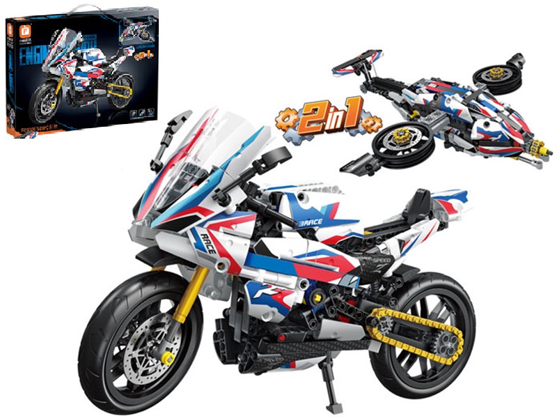 2u1 kockice za sastavljanje motora/letjelice 521kom. šareni