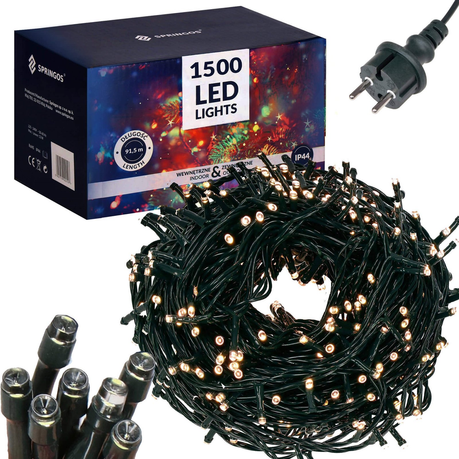Božićne lampice s 1500 LED dioda