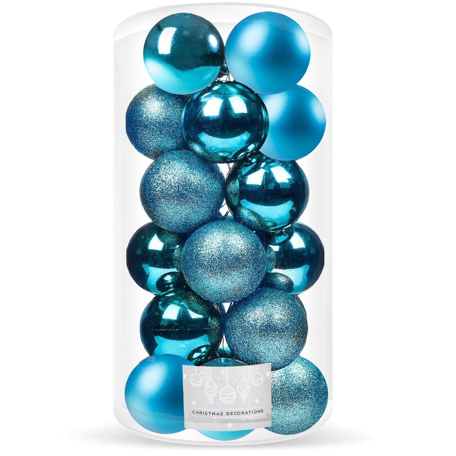 Božićne kuglice 4 cm – set od 20 komada, plave