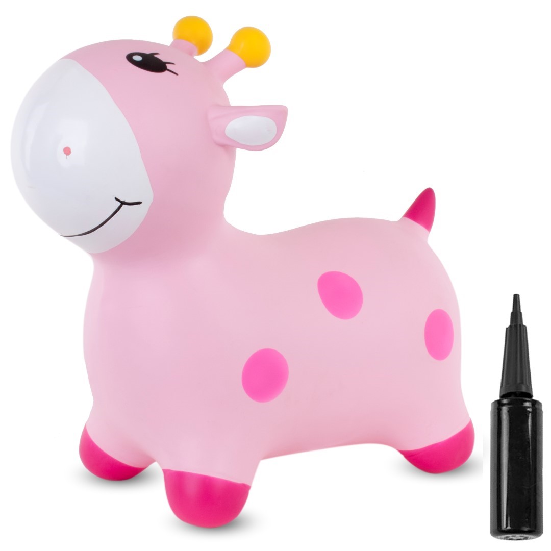 Žirafa za skakanje 55cm roza