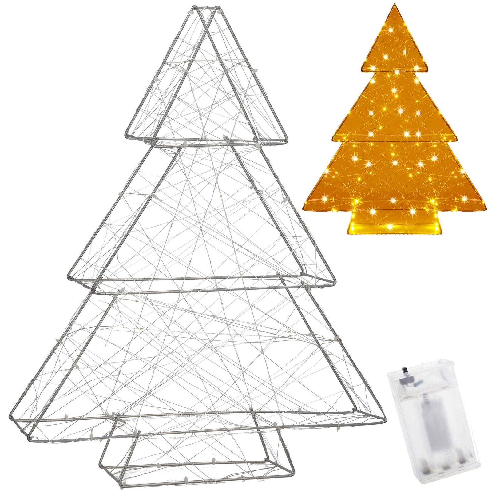 Svjetlosni ukras 100 LED dioda toplo bijela bor