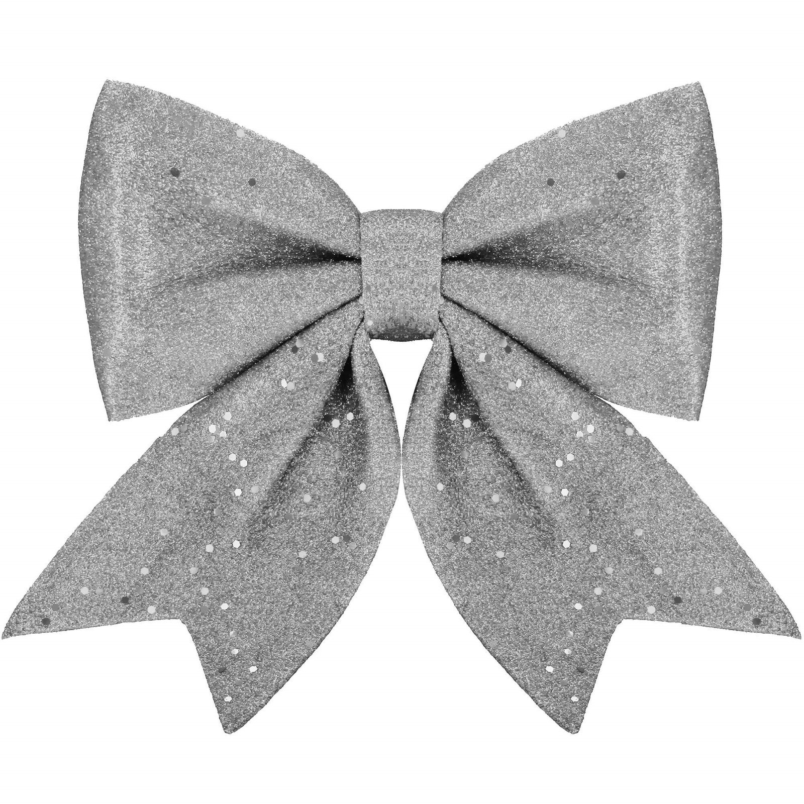 Božićna mašna 26 × 29 cm srebrna