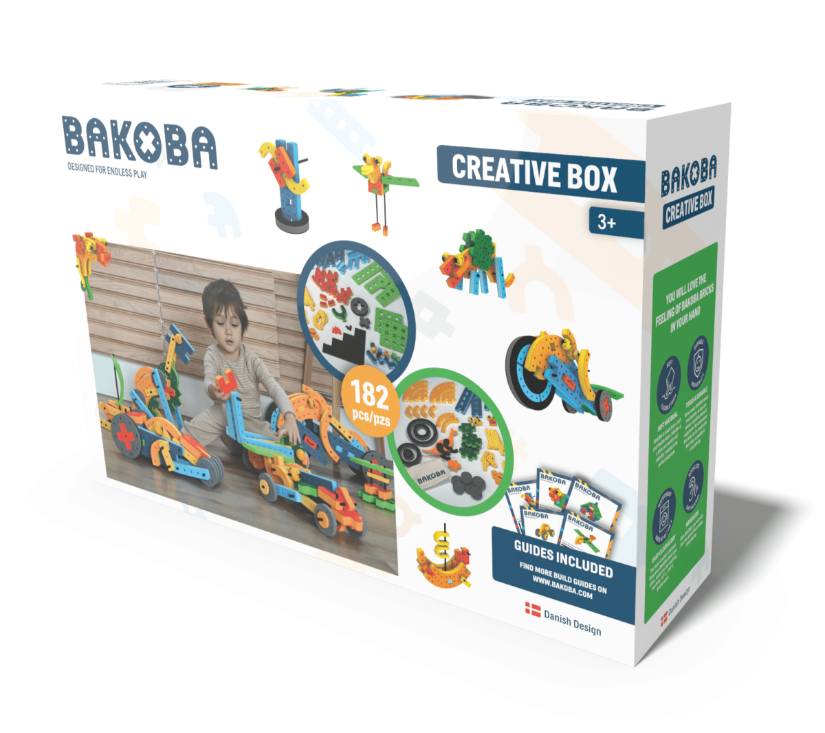 BAKOBA kreativni box – STEM certificirani konstrukcijski set 3+