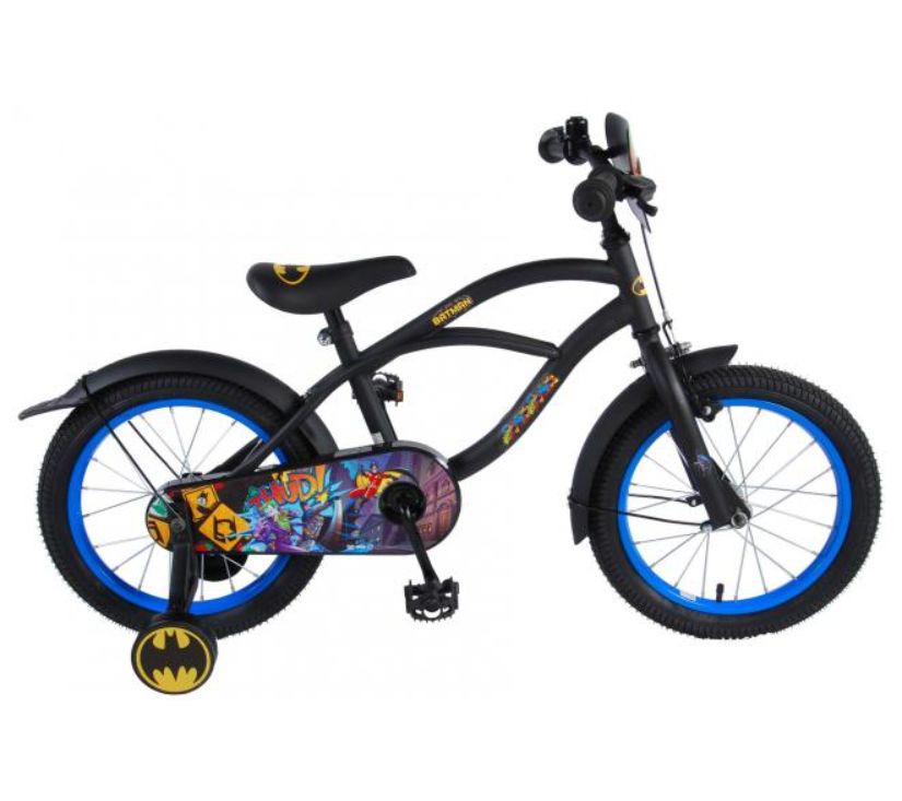 Dječji bicikl Batman 16" - crni s plavim detaljima