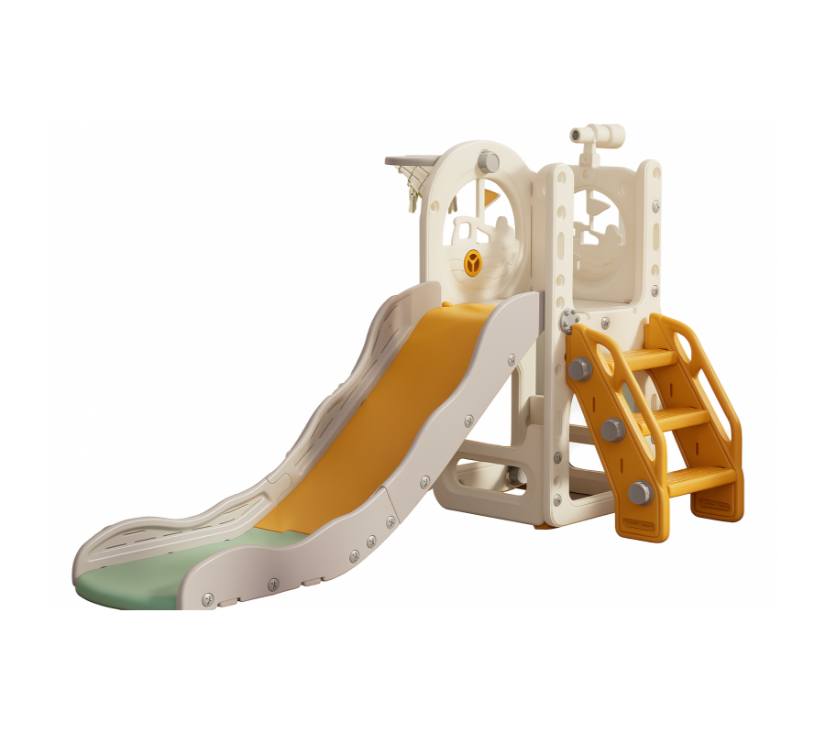 MamaKids dječji tobogan za dvorište i igraonicu - bež narančasti