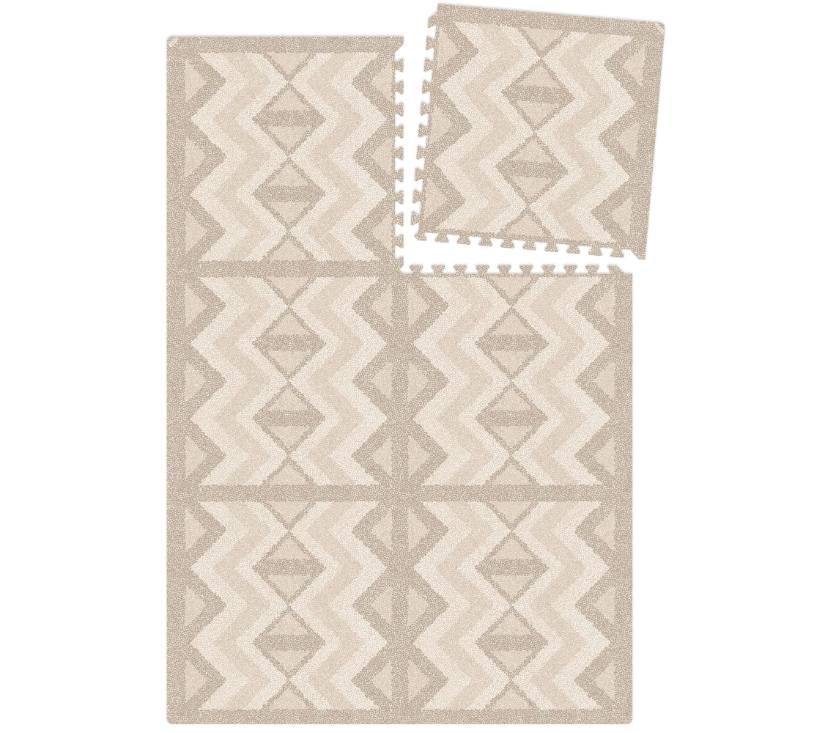 Eeveve pjenasta puzzle podloga za igru Kilim - pijesak 180 x 120 cm