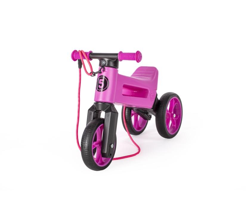 Funny Wheels tricikl Super Sport 2u1 neon roza