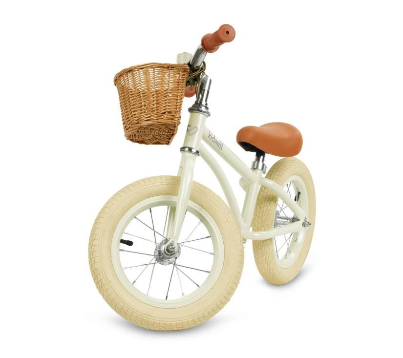 Kidwell Classy dječji bicikl bez pedala s košaricom, krem