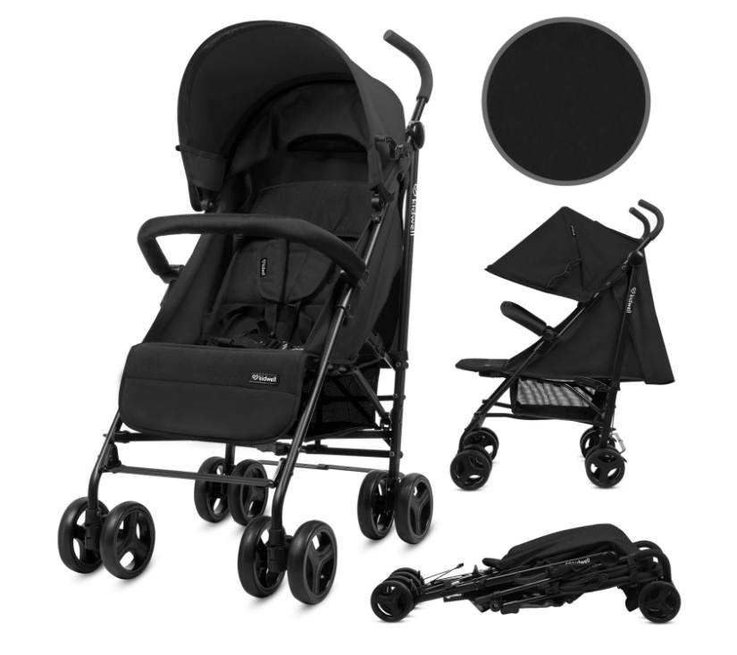 Kidwell Qugar kišobran kolica za djecu, crna