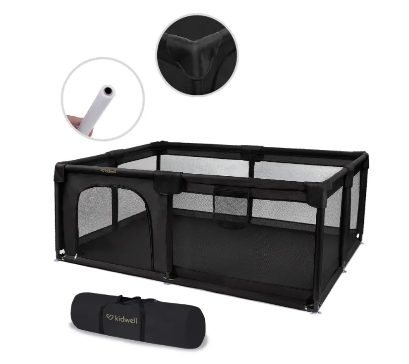 Kidwell vrtić za igranje FANKO crni 120x180cm