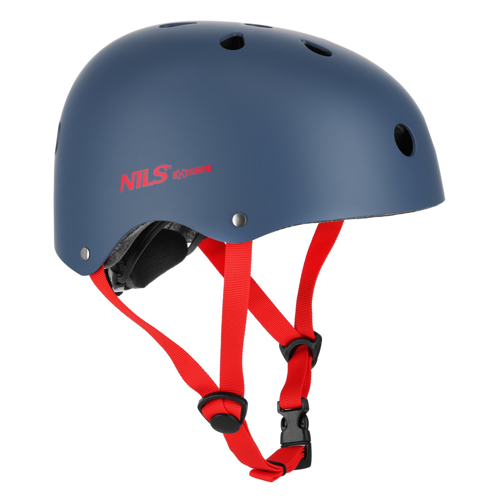 Nils Extreme kaciga sivo-crvena veličina XS 48–52 cm