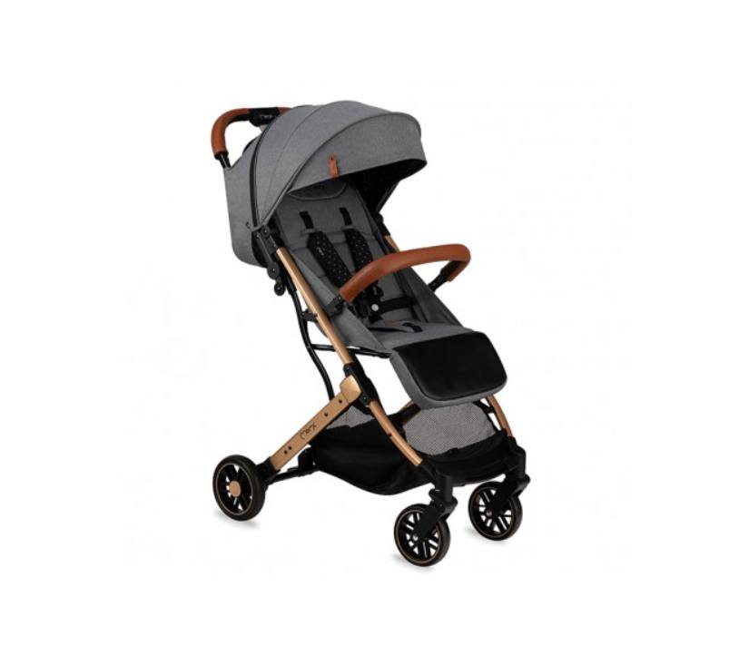 MoMi ESTELLE kolica siva sa zlatnim okvirom