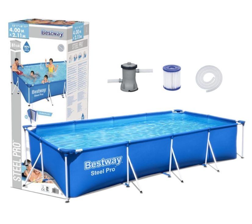 Montažni bazen Bestway Steel Pro 400 x 211 x 81 cm