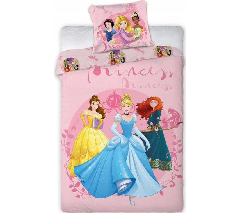 Pamučna posteljina 140x200 cm Disney Princess