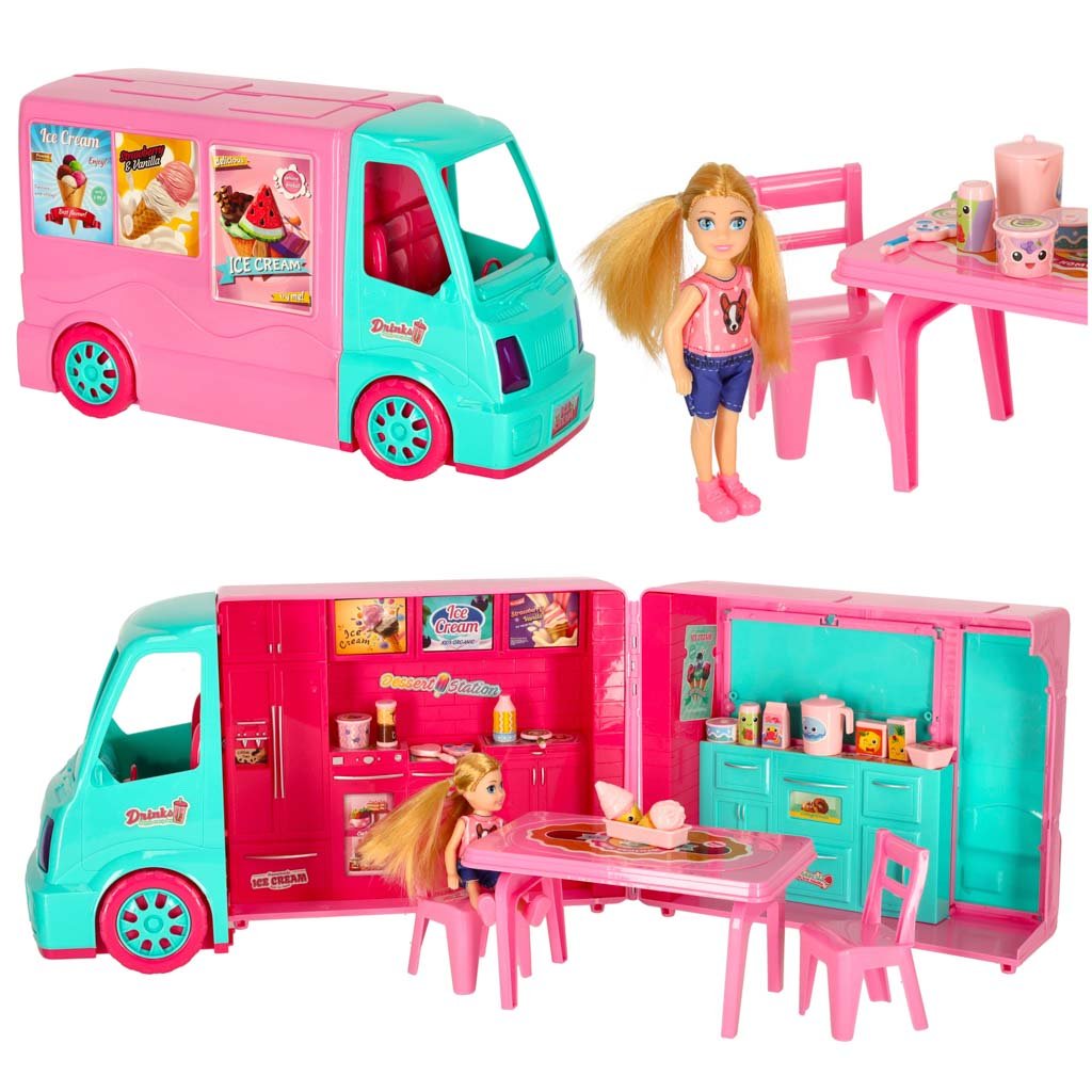 Food truck auto za lutke set 21 el.