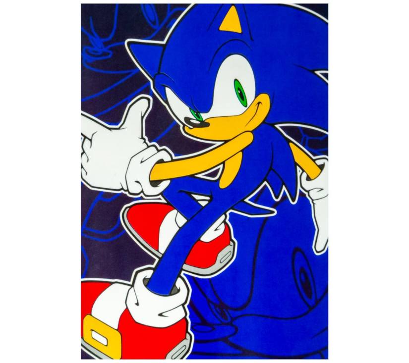 Sonic the Hedgehog dekica za djecu od flisa 100 x 140 cm