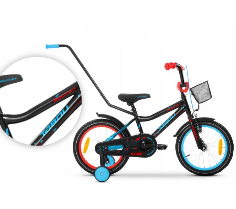 Tabou dječji bicikl Rocket 14" plavo crni