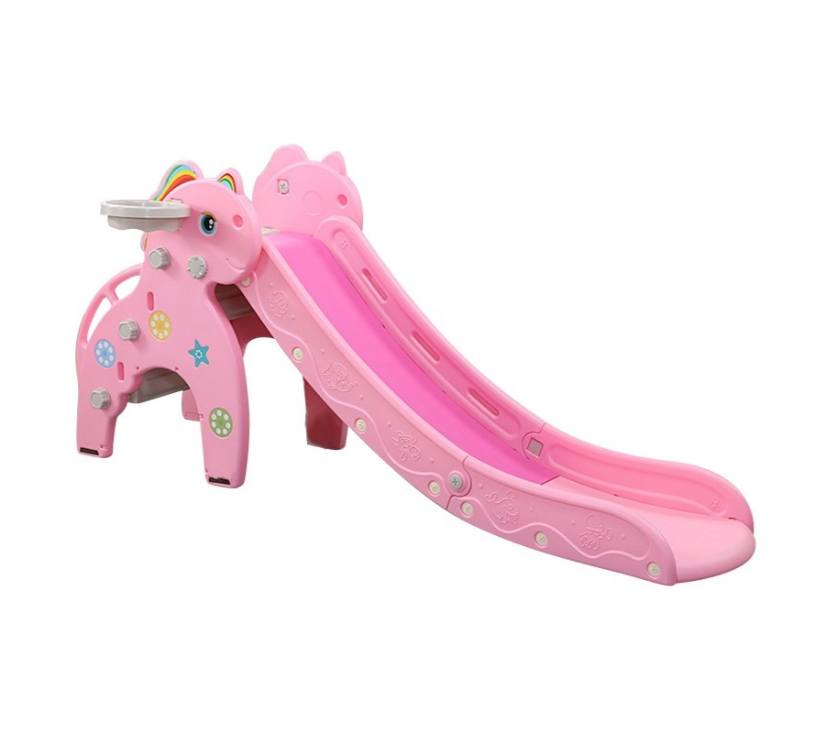 MamaKids tobogan s ljestvama za djecu, rozi dinosaur 170 cm