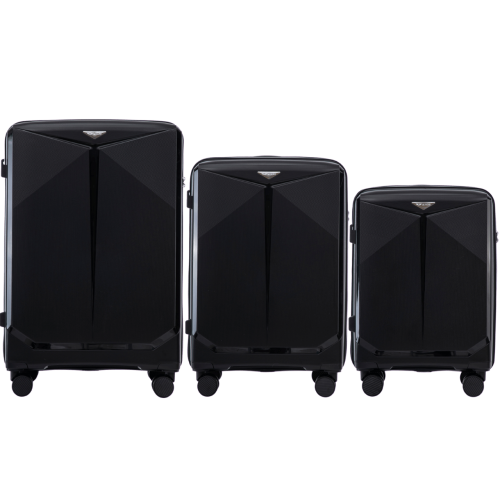 Wings set od tri kofera Nimfa od polipropilena veličine V M S crni