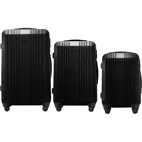 Wings set od tri kofera Kestrel od ABS materijala veličine L M S crni