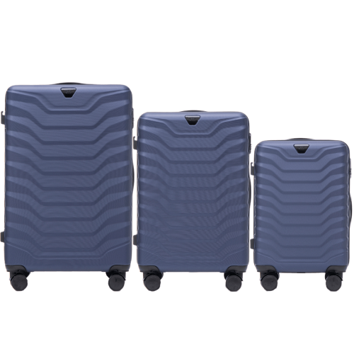 Wings set od tri kofera od ABS materijala veličine V M S plavi