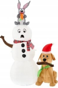 Zeko, pas i Snješko na napuhavanje LED 180cm