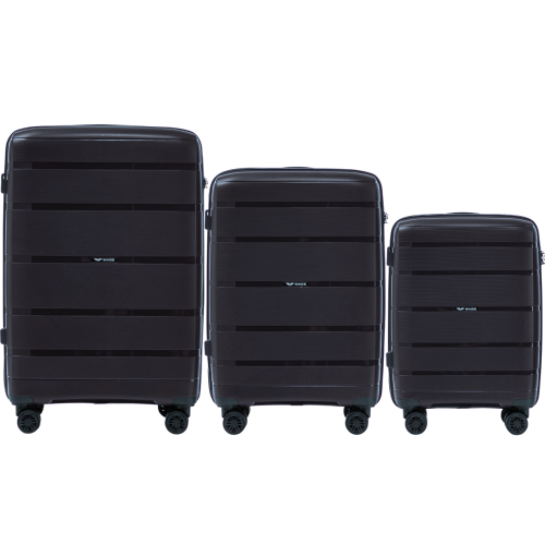 WINGS HAWFINCH set kofera, crni