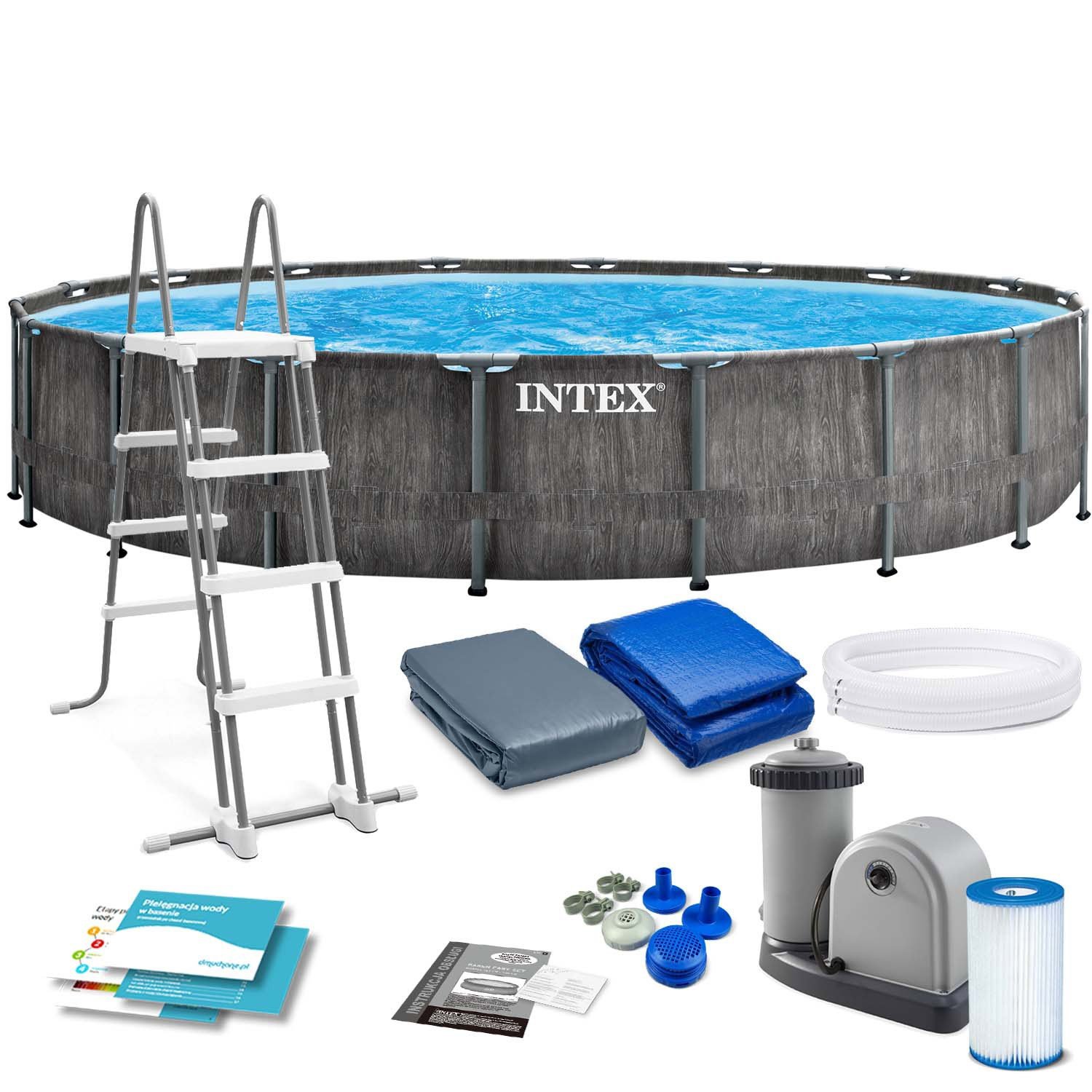 Intex montažni okvirni vrtni bazen 549 x 122 cm 12u1