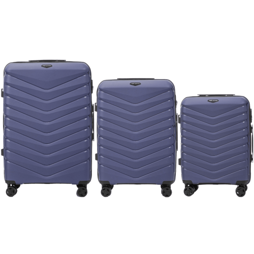 Wings set od tri kofera od polipropilena plavi