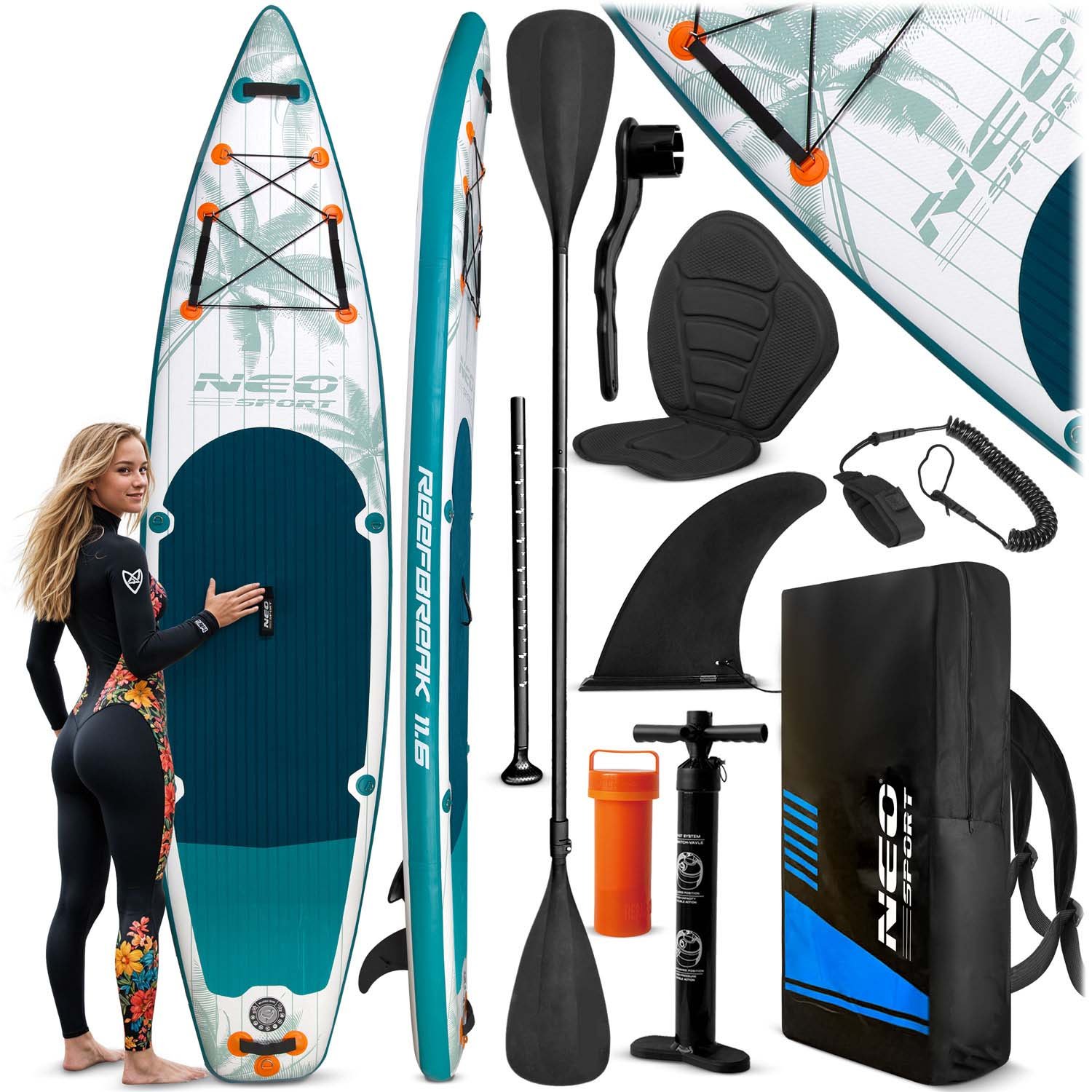 Reefbreak SUP daska 350 x 81 x 15 cm neo-sport 170305