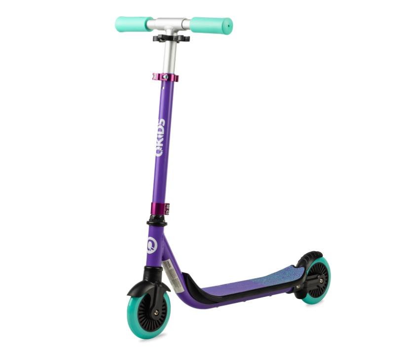 QKIDS BRO romobil aluminijski valovi ljubičasti