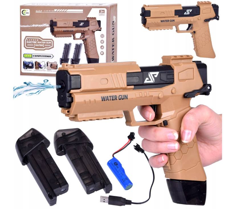 Električni pištolj na vodu smeđi