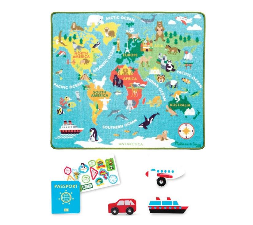 Tepih 89 x 99 cm putovanje oko svijeta